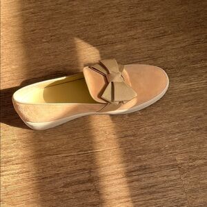 Michael Kors Beige Loafers with Elegant Bow